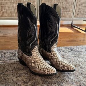 J B Dillion python mens Cowboy Boots - 12